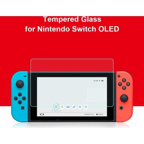 Game Console Screen Protector 9H Tempered Glass Screen Protective Cover Gaming Accessory Fit for NS OLED Game Console