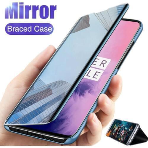 Mirror Flip Case For Xiaomi POCO X3 NFC Phone Case PU Leather Stand Plating full Protection Cover For F2 Pro Redmi 9 9A 9C 9S