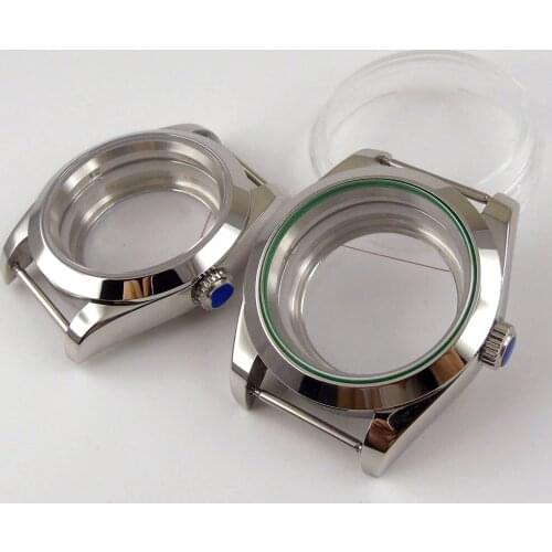39mm Stainless Steel Sapphire Glass Watch Case Fit ETA 2836 MIYOTA 8215 NH35 Movement
