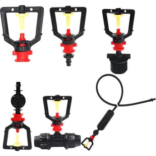 50PCS 360Degree Refraction Sprinkler Misting Sprayer For Garden Irrigation Watering Greenhouse Water Accessories Drip Fittings