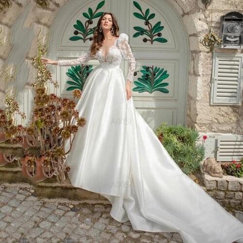 Aixiangsha Satin Wedding Dresses