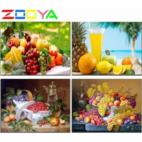 Diamond Painting Diamond Embroidery Still Life with Grape Hobbies and Crafts Pictures of Rhinestones Material For Handmade RF476