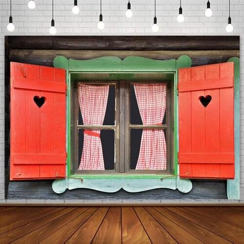 Avezano Spring Backdrops Red Door Photography Background Studio Love Wooden Board Plank Curtain Photozone Photophone Decor Props