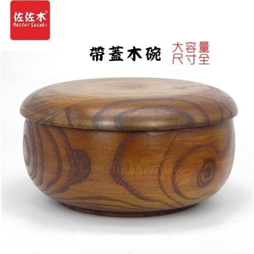 Free shipping large solid jujube with wooden bowl, rice bowl, fruit bowl, soup bowl and Vegetable Bowl