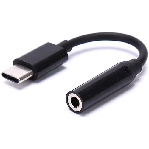 Type-C To 3.5mm Earphone Cable Adapter Type C Male To 3.5 AUX Audio Female Jack