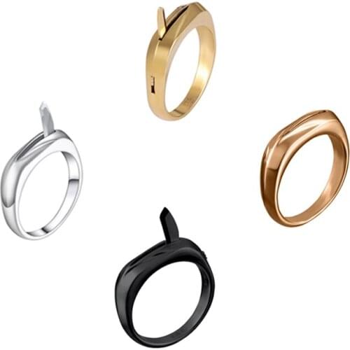 Stainless Steel Ring Titanium Steel Self-defense Carry-on Multifunctional Outdoor Products Ring WomensSafety Anti-wolf Artifact