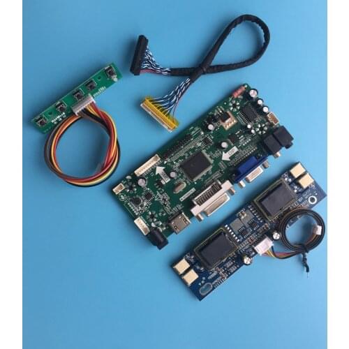 Kit for HSD190MEN3 30pins 19.0" 1280x1024 LVDS screen 60HZ Controller board DVI VGA M.NT68676 Driver HDMI 4 CCFL inverter