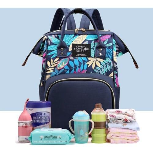 Colorful Mummy Bag Large-capacity Leisure Waterproof Fashion Backpack Multifunctional Travel Portable Mother and Baby Bag