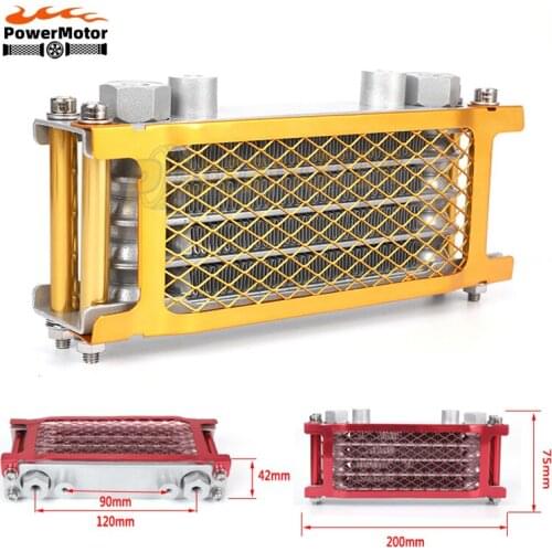 Motorcycle Oil Cooler Radiator Oil Cooler Cooling Fit For 110cc 125CC 140cc Dirt Bike Pit Bike Monkey Bike Quad ATV