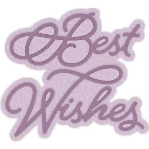 Metal Cutting Dies Best Wishes die cut new 2019 for DIY Scrapbooking Embossing Crafts Cards Making Supplies