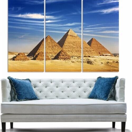 Triptych Pyramid Egypt Wall Art Mosaic Full Square Round Drill Diy 5D Diamond Embroidery Wedding DecorationsZP-4134
