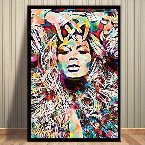 Beyonce Watercolor Art Pop Star Posters And Prints Canvas Painting Pictures On The Wall Abstract Decorative Home Decor Plakat