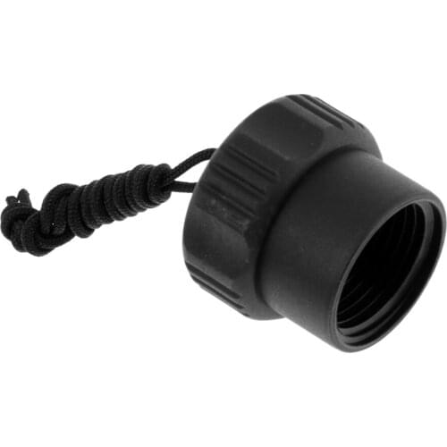 Professional Scuba Diving First 1st Stage DIN Regulator Tank Valve Threaded Dust Plug Protection Cap & Swivel Rope