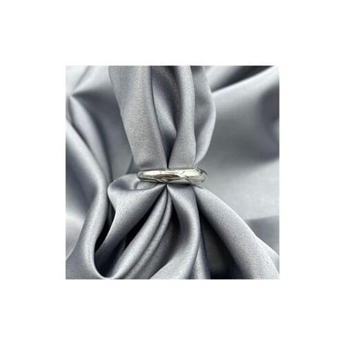 Rodhium Plated Curved Ring