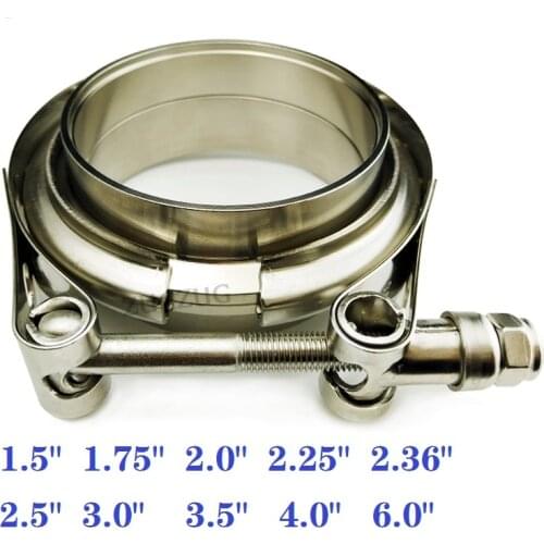 ZUCZUG 1.5-6.0" Self Aligning with welding groove male/ female flanges V Band/V-band Clamp assembly