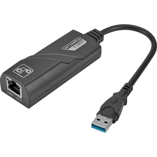 USB 3.0 Gigabit Ethernet Network Adapter USB to RJ45 Lan(10/100/1000Mbps )Wired Network Card for Windows 7/8/10 XP Laptop PC