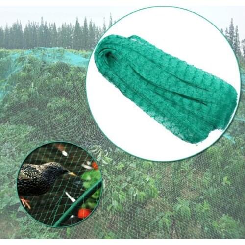 Anti Bird Netting Garden Green Fruit Cage Crop Veg Pond Protection Mesh Plant Netting Mesh Stop Birds Garden Supplies 2x10m/2x5m