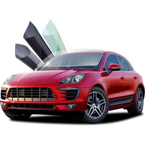 SUNICE Window Tint Film Tinting Roll Kit 20% VLT Black UV-Proof Scratch Resistant for Auto Car House Commercial 1m*24m