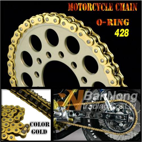 428 V O Ring Seal Chain 136 Links for Dirt Bike ATV Quad MX Motocross Enduro Supermoto Motard Racing Off Road Motorcycle