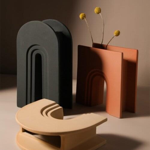 Vases Nordic Home Decor Ceramic Modern Home Decoration Accessories For Living Room статуэтки для интерьера декор для комнаты