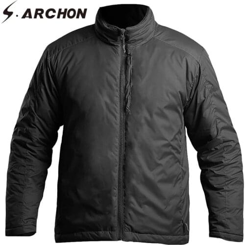 Winter Thermal Polit Bomber Jackets Men Heat Reflection Windproof Waterproof Military Jackets Tactical Flight Army Coat