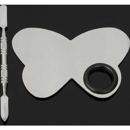 100 pcs Fashion Hot Stainless Steel Makeup Mixing Palette Nail Art Nail Art Eye Shadow Mixing Palette Spatula Beauty Cosmetic