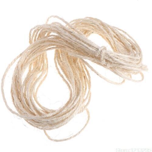 20M Sisal Rope 4mm Diameter Cat Toy Scratch Board Rope Climbing Frame Tree Rope