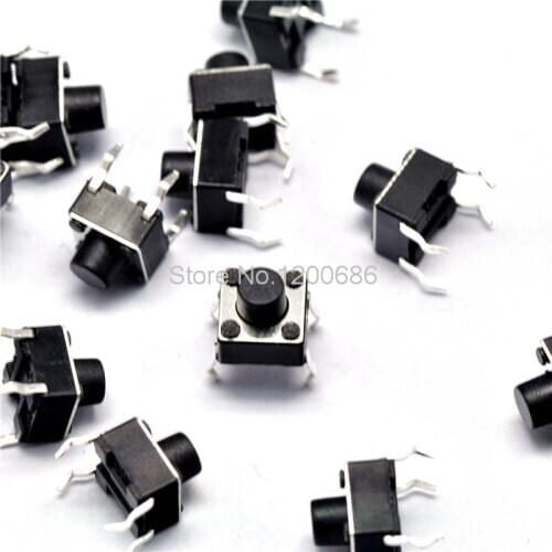 6 * 6 * 6MM touch switch vertical 4 feet micro switch / button switch