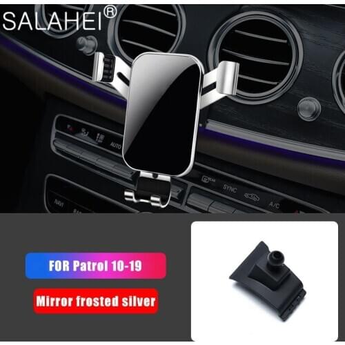 Auto Car Smart Cell Hand Phone Holder Air Vent Cradles Mounts Stand For Nissan Patrol Y62 Armada 2010-2019 Car Accessories
