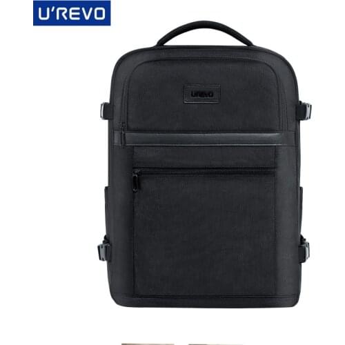 UREVO Classic Business Laptop Backpacks 17.3L Large Capacity Backpack Waterproof Bags Shoulder Shcool Bags Women Men Backpack