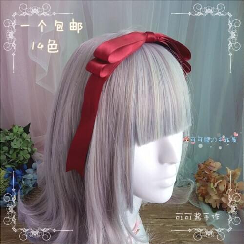 Hand-made lolita hair band hair hair band kC daily set-up soft sweet sweet sweet japanese girl head band