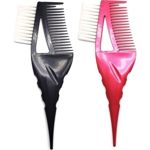 Hair Color Brush Hair Dye Brush And Comb Barber Salon Tint Hairdressing Styling Double-Sided Hair Color Tools