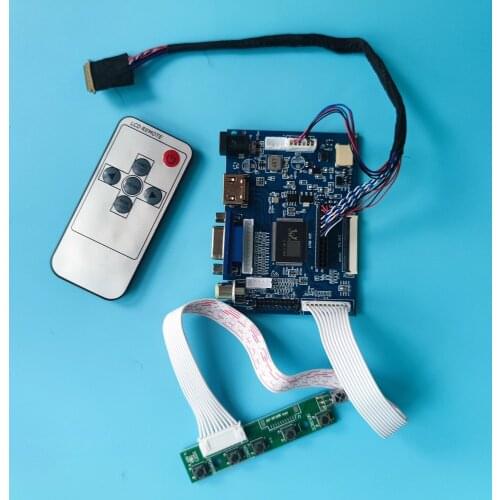 Kit For LTN140AT02-001/B01/C02/G01 WLED VGA+2AV LVDS 40Pin cable 1366*768 14" LCD screen display controller drive card DIY