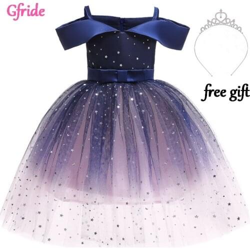 Summer Kids Dresses For Flowers girls Dressing Up Wedding Party Dress Kids Child fancy birthday party dance performance dress
