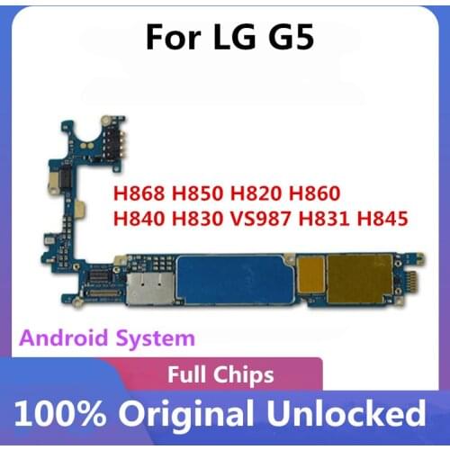 Motherboard For LG G5,H868 H850 H820 H860 H840 H830 VS987 H831 H845 Logic Board Mainboard With Android System Original Unlocked