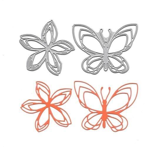 Butterfly and Flower Metal Cutting Dies Scrapbooking Embossing Folders for Card Making Craft Stencil Slimline Dies