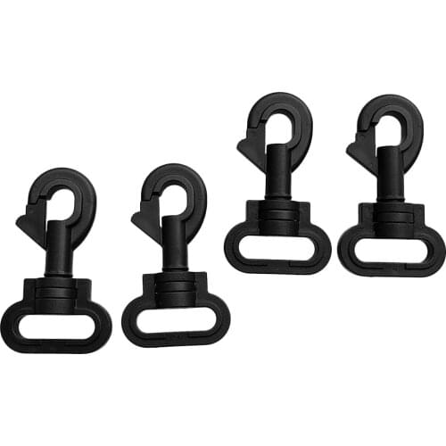 Pack of 4 swivel snap hook clips for canoe, kayak, fishing boat, 25