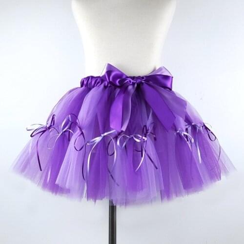 Purple NEW Kid Children Candy Tutu SkirtsGirls Tutu Pettiskirt Dance Skirt Ball Gown girl princess birthday Cloth Skirt Dress
