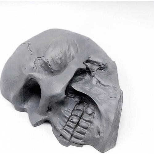 New product! Horror Half Skull Silicone Mold Handmade Soap Gypsum Silicone Mold Chocolate Cake Decorating Tool