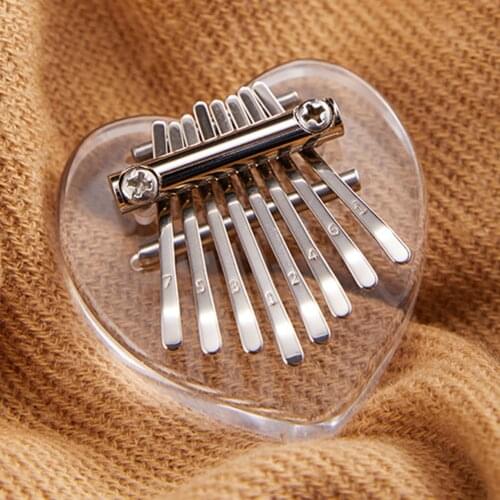 Thumb Piano 8 Tone Coconut Shell Finger Piano Indonesia 8 Keys Kalimba Piano Painted Kalimba Musical Instrument Beginner