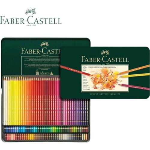 Faber Castell Polychromos Color Pencils Finest Artists Quality,Lapices Color Pastel Professionals Drawing kit Metal Tin Set