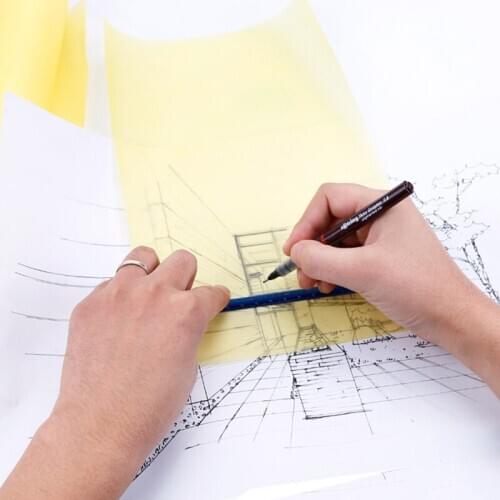 12/18/24 inch Art Sketch Tracing Paper Roll Super Transparent Calligraphy Practice Word Copy Paper Drafting Acid Craft Paper