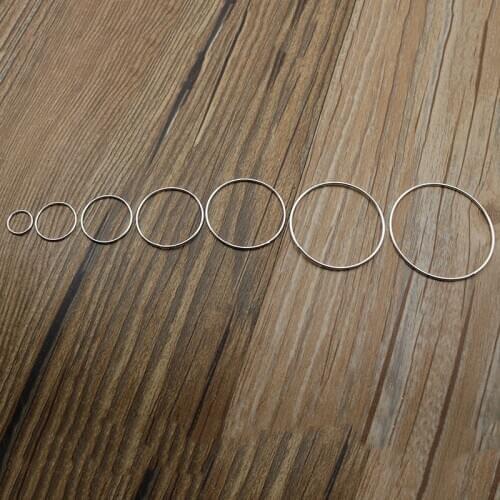 Real Pure Solid 925 Sterling Silver Closed Jump Rings Jewelry Findings fits Earring Connectors DIY Jewelry Making 1mm thick