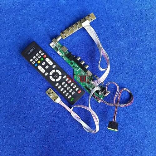 HDMI-compatible VGA USB AV LVDS-40Pin LED/LCD For B101XTN01.0 B101XTN01.1 1366*768 Analog signal DIY Kit Matrix controller board