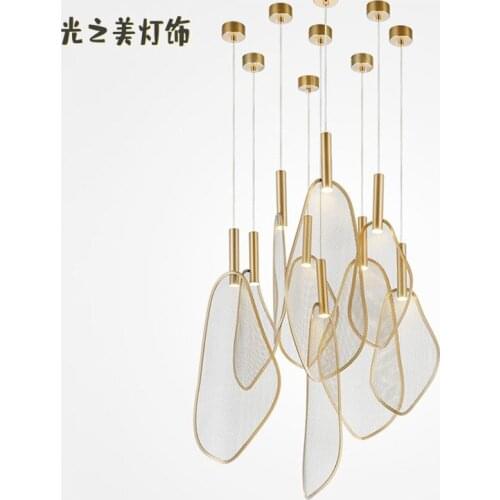 Modern iron chandelier lighting chandeliers ceiling led wall moon lamp hanglampen living room decoration lamparas de techo