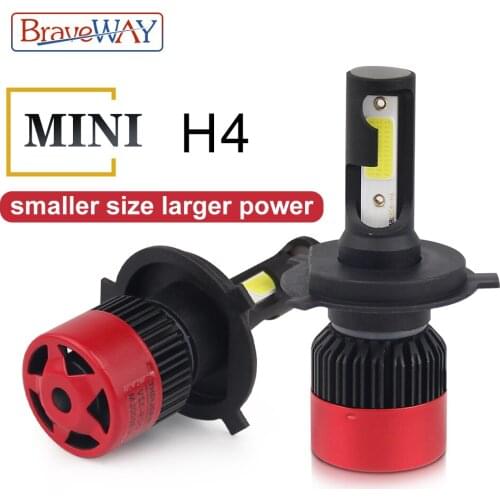 BraveWay H4 LED Bulb HB4 9006 H4 Led Headlight Bulbs for Motorcycle Cars Led Auto Fog Lamp H8 H11 9005 HB3 H7 Car Lights