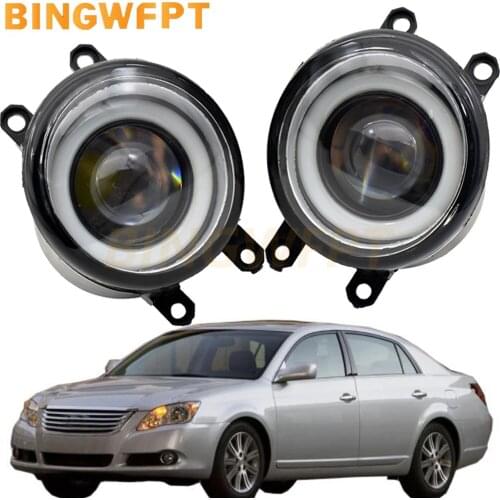 2 Pcs LED Lens Fog Light Angel Eye Daytime running lights For Toyota Avalon 2008 2009 2010