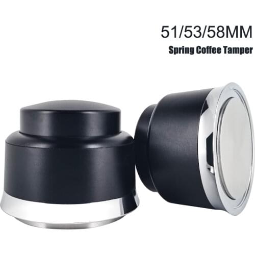 Coffee Tamper Suitable for 51/53/58mm Portafilter Semi-automatic Adjustable Powder Hammer Stainless Steel Espresso Accessory