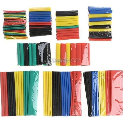 328 Pcs 2:1 Polyolefin Heat Shrink Tubing Tube Sleeve Wrap Wire Set 8 Size Whosale&Dropship