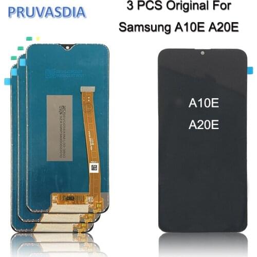 3 Piece Wholesale LCD For Samsung Galaxy A20E Display A202F A202 LCD Touch Screen Digitizer Display For Samsung A10E A102 A102F